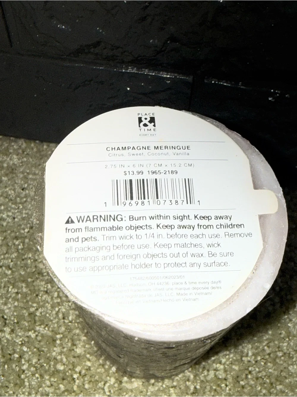 Hudson 63 flameless LED wax candle